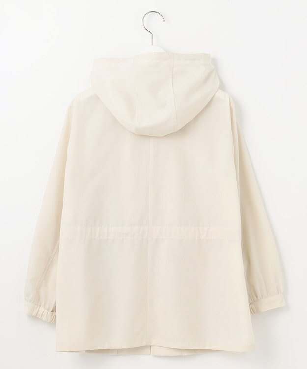 J.PRESS LADIES L 【洗える】80/1スパンタイプライター フーデッド アウター ベージュ系