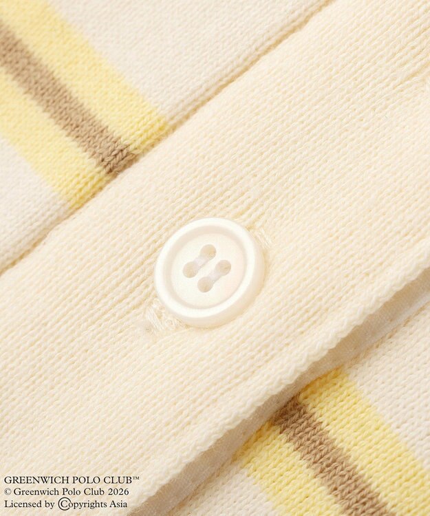 Green Parks GREENWICH POLO CLUB(TM)布帛ドッキングポロニットプルオーバー Yellow