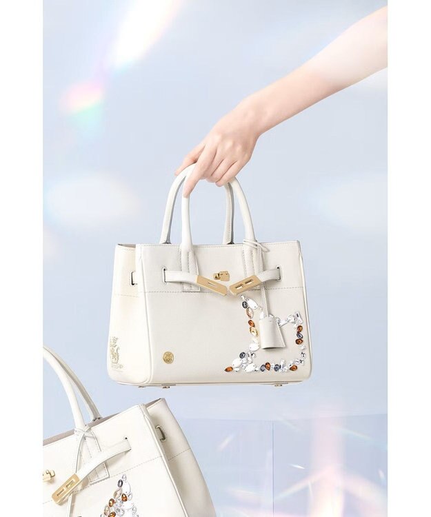 A.D.M.J. 【牛革】スパニッシュレザー / ステラソーイング前金具付トート24cm(Dカン＋) MOON