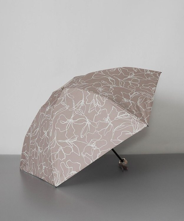 AURORA Beaurance （ビューランス） プリント晴雨兼用傘（折り畳み・ミニ傘） ベージュ