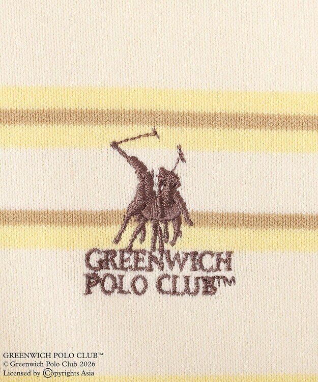 Green Parks GREENWICH POLO CLUB(TM)布帛ドッキングポロニットプルオーバー Yellow