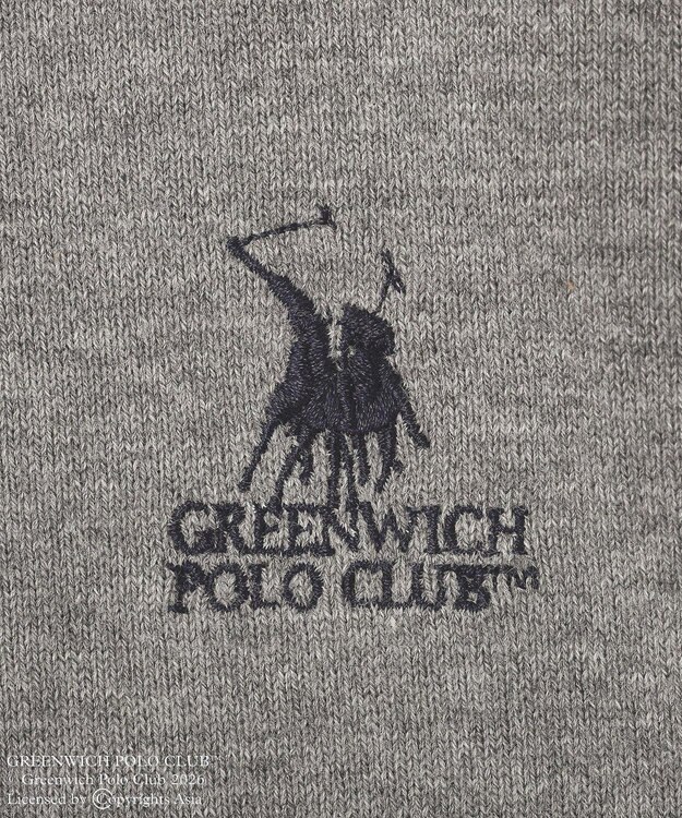 Green Parks GREENWICH POLO CLUB(TM)布帛ドッキングポロニットプルオーバー Gray