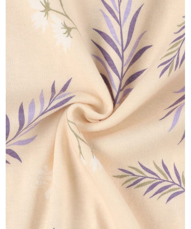 Wing パジャマ 長袖 長ズボン 綿100％ スムース素材 レディース EP5065 ウイング／ワコール クリーム