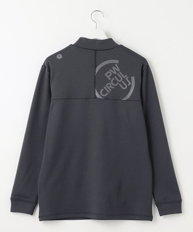PW CIRCULUS 【MEN】ポケット 長袖 モックネック シャツ グレー系