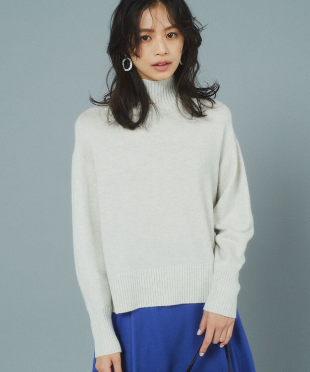 組曲 ウールカシミヤミックス ロールネック ニット 【WEB限定】シルバーグレー系9