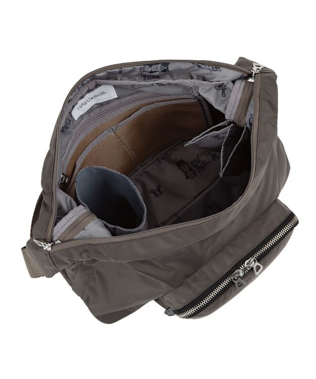 ACE BAGS & LUGGAGE HAyU × ace. フィカス ショルダーバッグ 19103 ハユ チャコール