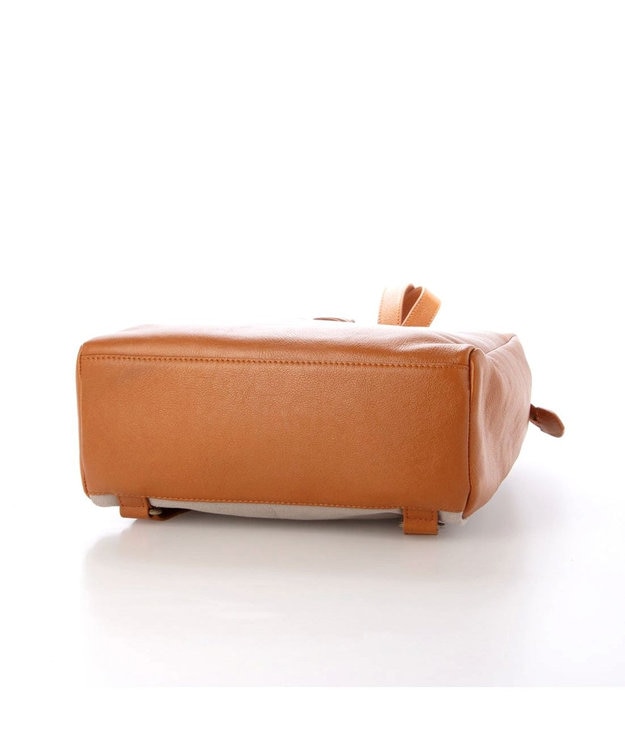 UNBILLION アトランタ ATLANTA / 牛革スクエアリュック キャメル