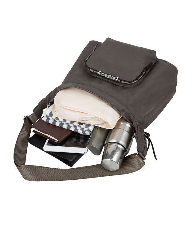 ACE BAGS & LUGGAGE HAyU × ace. フィカス ショルダーバッグ 19103 ハユ チャコール