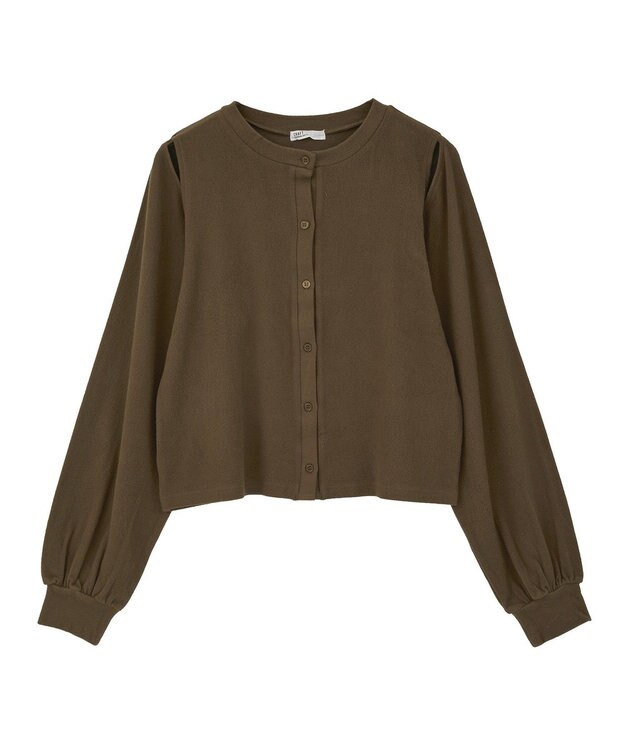 CRAFT STANDARD BOUTIQUE カットアウトデザインカーディガン Brown