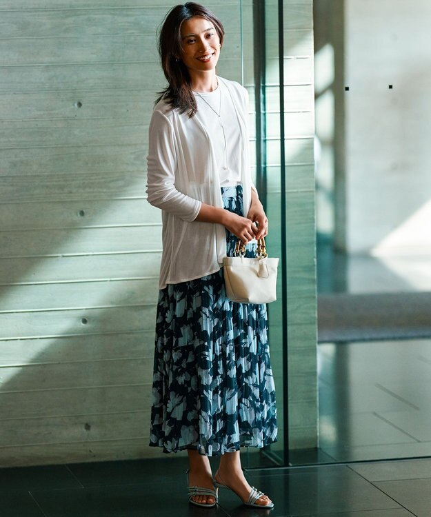 23区 バンブーハンドル ミニ ショルダーバッグ アイボリー系