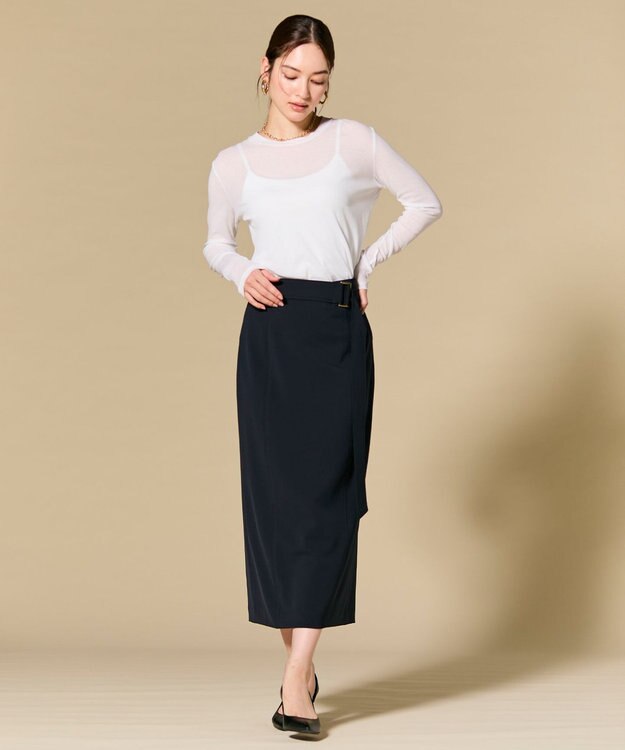 BEIGE， 【セットアップ対応】SPHENE / スクエアDカンIラインスカート Navy