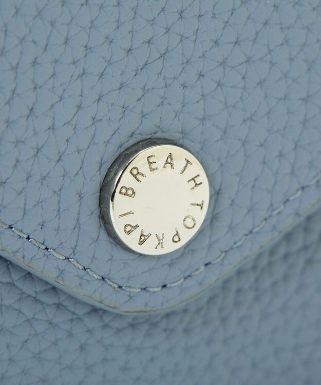 TOPKAPI 【Breath TOPKAPI】DUAL デュアル シュリンクレザー バイカラー フラグメントケース　薄型 / 軽量 ブルーグレー