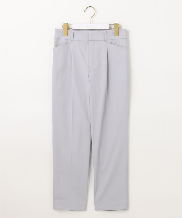 ANY SIS 【接触冷感・UVカット・撥水】クールタッチテーパード パンツ ライトブルー