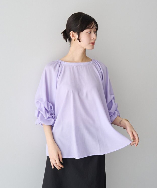 YECCA VECCA ホイップスリーブブラウス Lavender