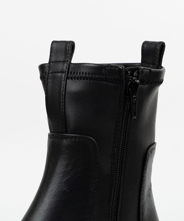 BONTRE 【UNISA/ウニサ】厚底ストレッチブーツ ブラック