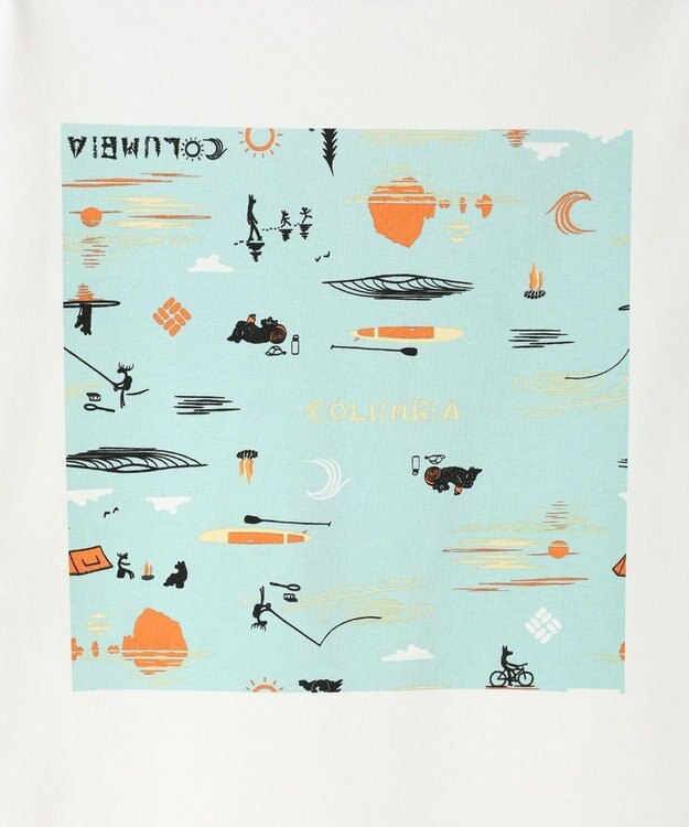 Columbia Columbia/ レイクトゥアベニューグラフィックロングスリーブTシャツ /コロンビア Sea Salt、 Pattern