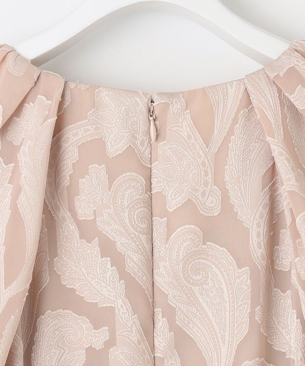 23区 L 【APPLAUDIR】シフォンカットジャガード ドレス ピンク系