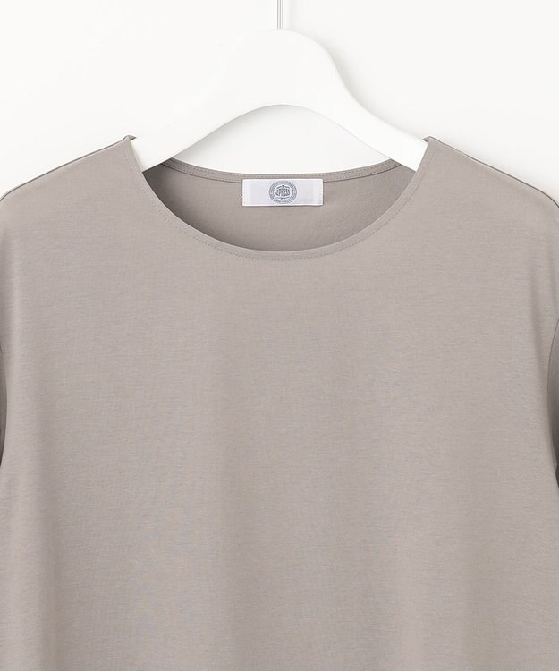 J.PRESS LADIES プレーティングジャージー カットソー ライトグレー系