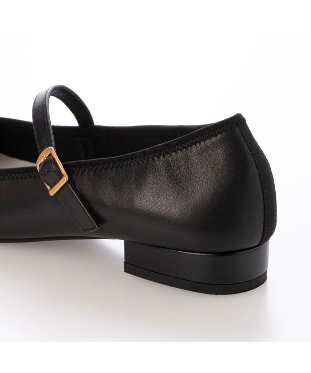 ing アシンメトリーメリージェーンパンプス ブラック