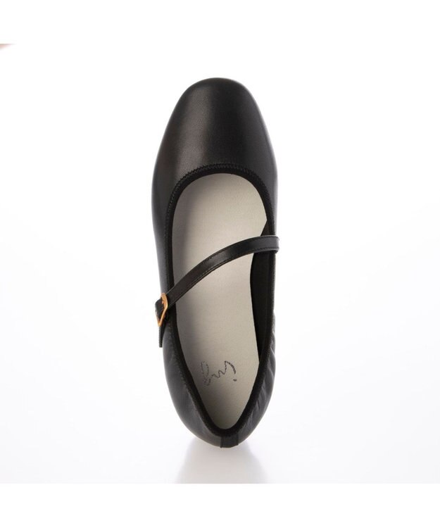 ing アシンメトリーメリージェーンパンプス ブラック