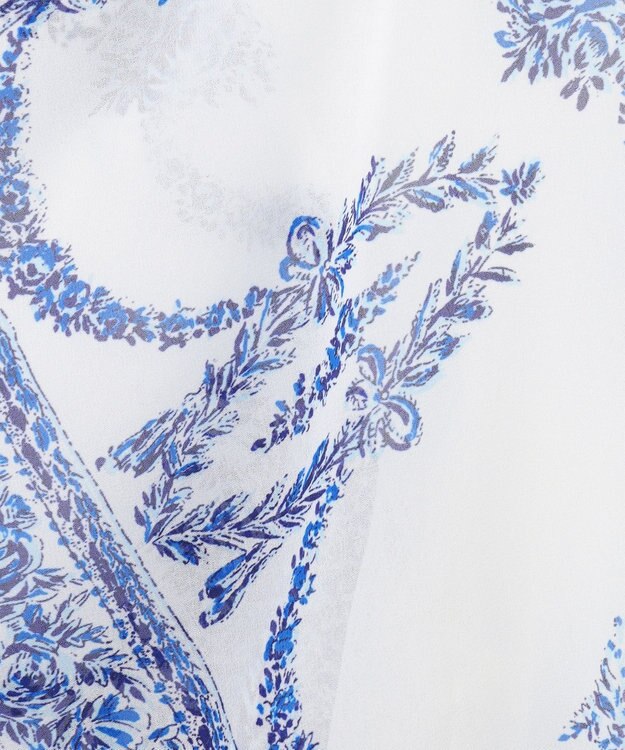 GRACE CONTINENTAL スカーフプリントポンチョトップ キナリ