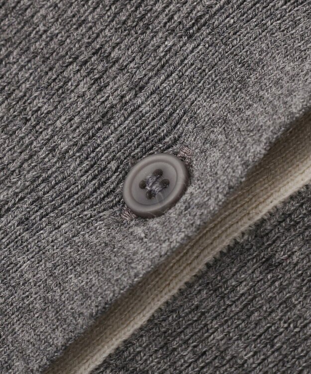 CRAFT STANDARD BOUTIQUE ポロ衿ニットワンピース Gray Mixture