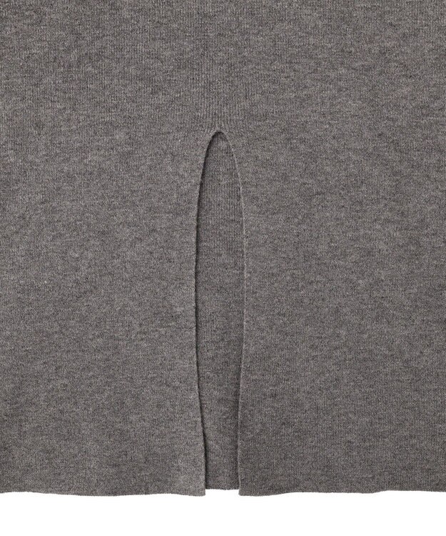 CRAFT STANDARD BOUTIQUE ポロ衿ニットワンピース Gray Mixture