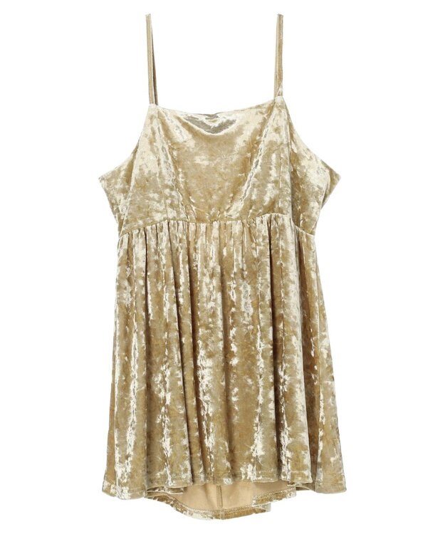 Green Parks ・ＥＬＥＮＣＡＲＥ　ＤＵＥクラッシュベロアキャミチュニック Yellow