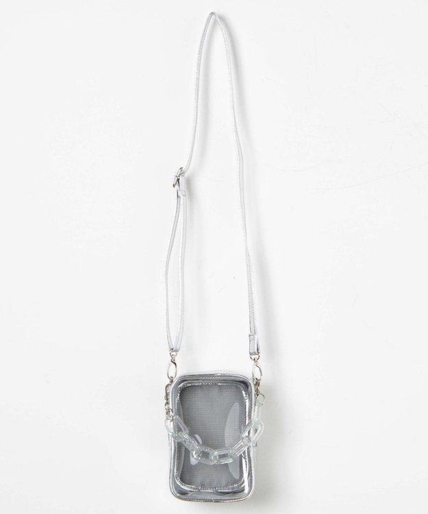 WEGO 【痛バ＆推し活グッズ】カラフルチェーンぬい痛ショルダー シルバー