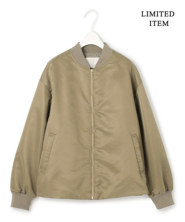 ICB 【WEB限定】 ナイロンラスターサテン MA-1 カーキ系