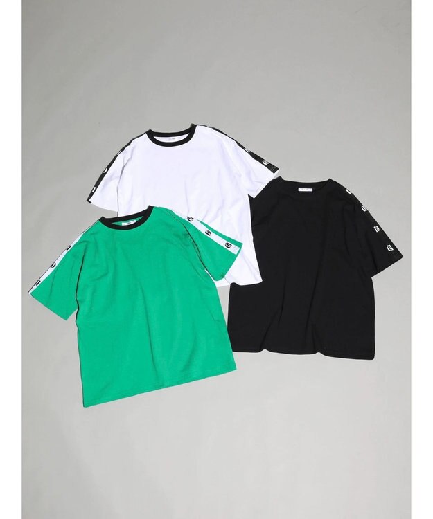 Green Parks ＥＧＯＩＳＴ　袖ロゴラインプルオーバー Green