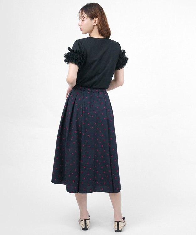 TOCCA 【洗える・接触冷感】IN MY HEART スカート ネイビー系7