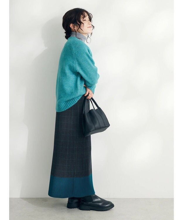 CRAFT STANDARD BOUTIQUE シンプルニットプルオーバー Blue Green