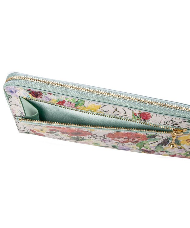 LANVIN en Bleu アクアレル Lファスナー長財布 マルチ