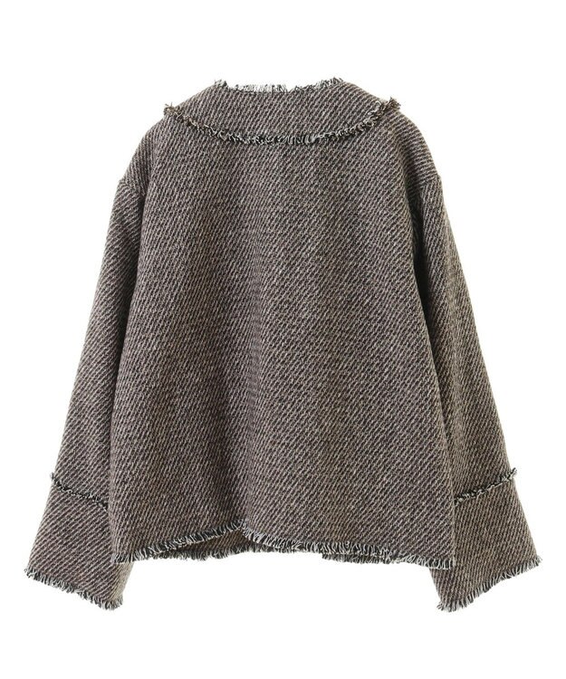 CRAFT STANDARD BOUTIQUE ツイードフリンジジャケット Mocha