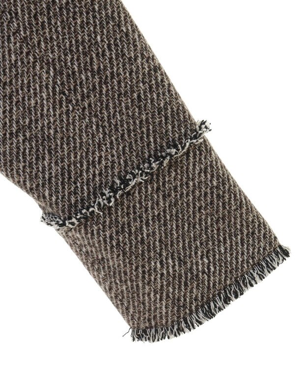 CRAFT STANDARD BOUTIQUE ツイードフリンジジャケット Mocha