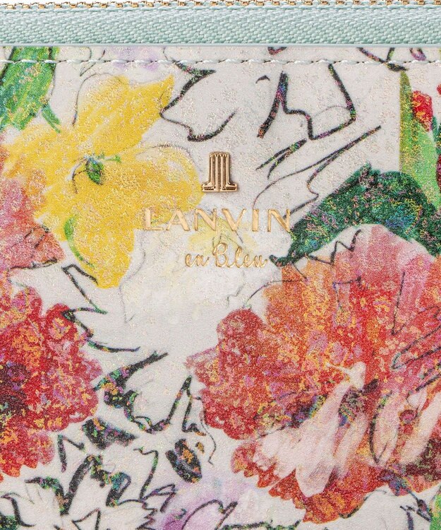 LANVIN en Bleu アクアレル Lファスナー長財布 マルチ