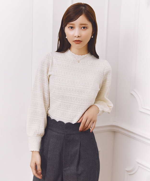 TOCCA MOONLIT MUSE ニットプルオーバー アイボリー系