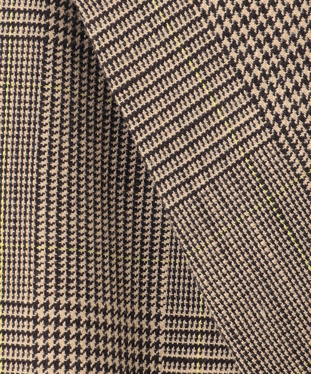 uncrave グレンチェック ジレ ブラウンチェック