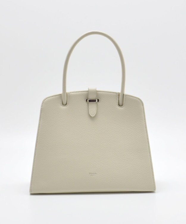 blancle シュリンクレザー ワンハンドルフォーマルバッグ ライトベージュ