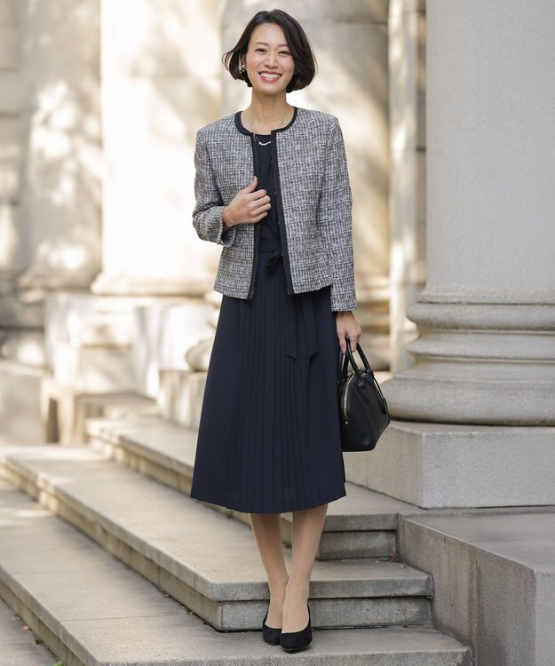 J.PRESS LADIES 【2way】arch ボストン バッグ ブラック系