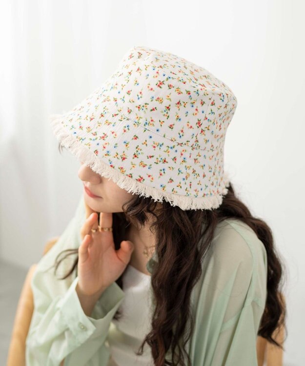 WEGO 2WAYフリンジバケットハット 柄1