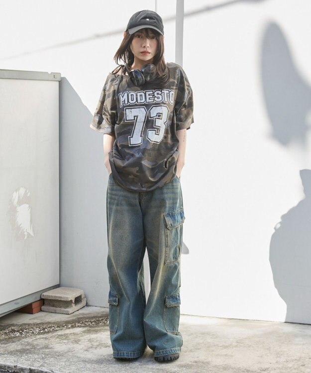 WEGO ２WAYグラフィックワンショルBIGT 柄3