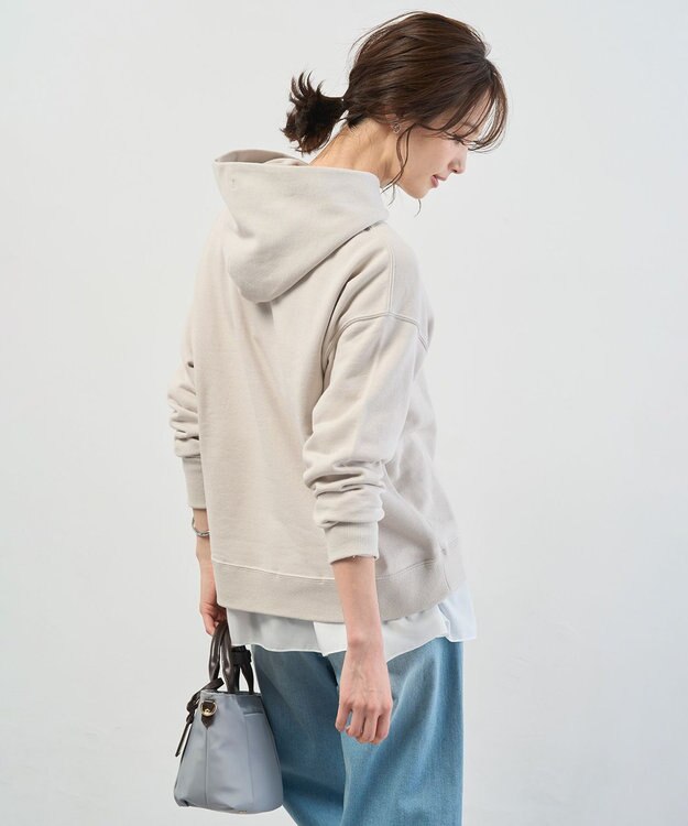 J.PRESS LADIES 【WEB限定】ロゴ裏毛 パーカー 【WEB限定】ベージュ系