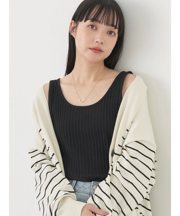 earth music&ecology ２ＷＡＹネックタンクトップ Black