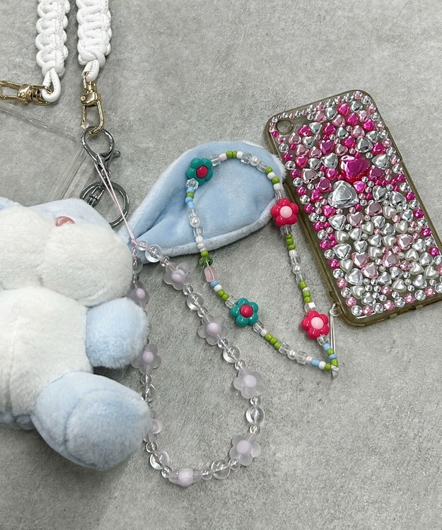 WEGO ビーズストラップキーホルダーB 柄4