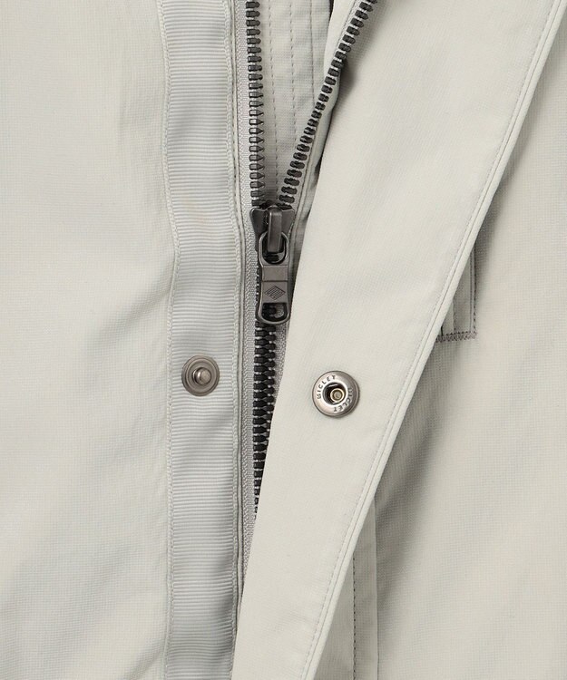 JOSEPH ABBOUD 【25SS・7ポケット/軽量/ECO撥水/インフード】ライトマイクロリップピーチ コート アイボリー系