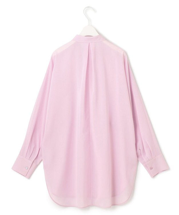 ICB L 【洗える】トリアセコットンシアー ドルマンスリーブシャツ シャーベットピンク系