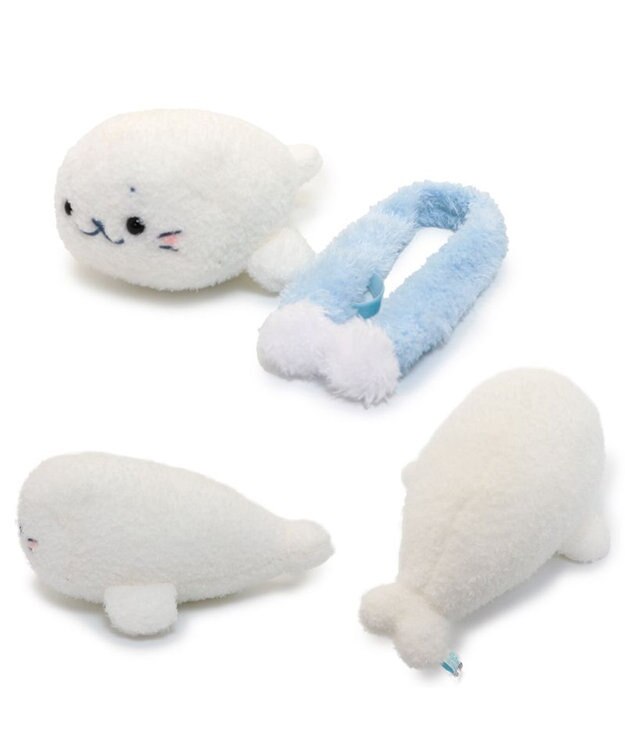 Mother garden しろたん マフラー付 ふわ雪 マスコット 22cm マフラー付 ふわ雪