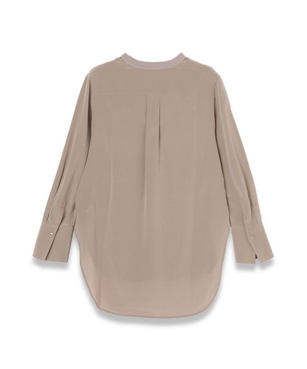 JOSEPH 【洗える】クレープ ド ソワ　Vネックブラウス Escargot